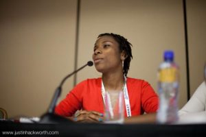 Luvvie on the Humor Writing Lab panel at BlogHer Luvvie on the Humor Writing Lab panel at BlogHer