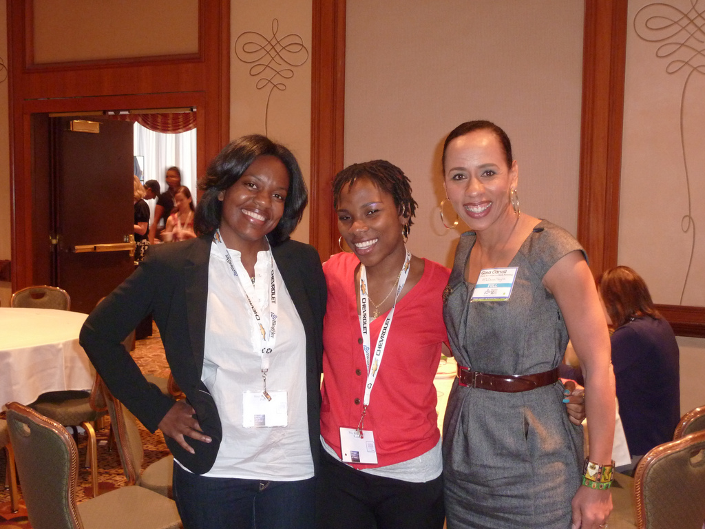 Latoicha Givens, Gina Carroll and I. BlogHer '10 Latoicha Givens, Gina Carroll and I. BlogHer '10