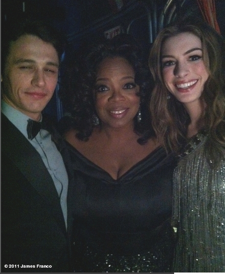 James Franco, Oprah, Anne Hathaway at the Academy Awards James Franco, Oprah, Anne Hathaway at the Academy Awards