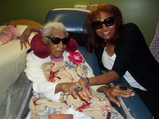Mother Doretha Jackson and Genma Holmes Mother Doretha Jackson and Genma Holmes