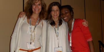 Lizz Winstead, Jessica Bern and I after our Humor panel at BlogHer '10