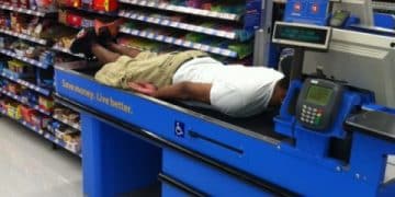 Planking in Walmart