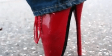 Eight-inch heels