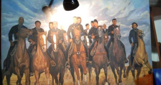 Black History Painting on Horses