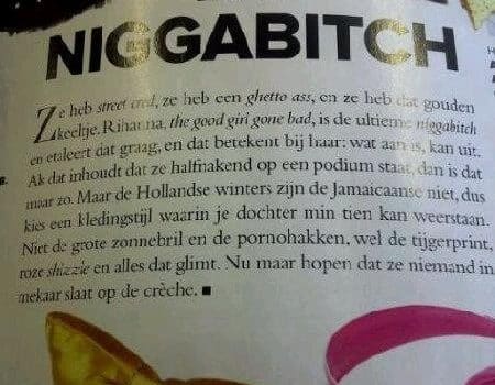 Jackie Magazine Rihanna Niggabitch