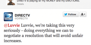 DirecTV Tweet to Luvvie