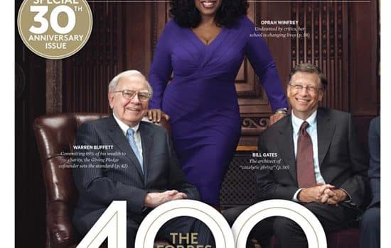 Oprah Winfrey Warren Buffett Bill Gates Forbes Magazine