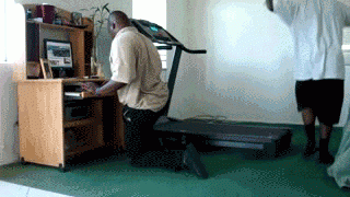 Treadmill Fall gif