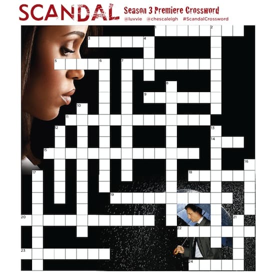 Play the Scandal Crossword Game with Me and Chescaleigh!