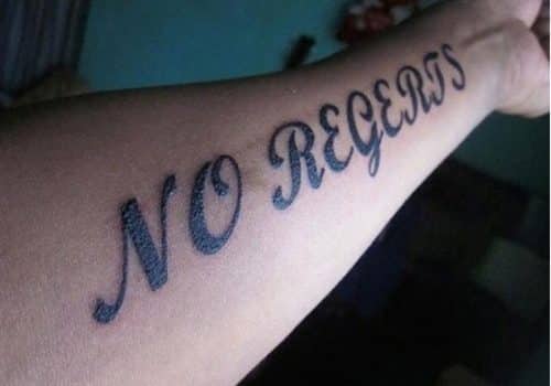 Regrets Tattoo