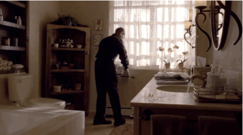 Gus Fring Kneel