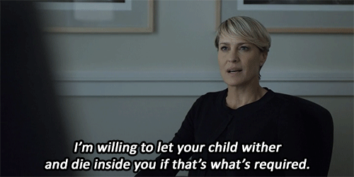 claire underwood baby death