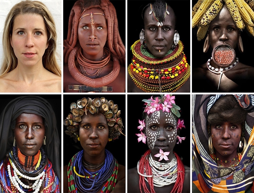 White Lady Dons Blackface For African Tribes Because Awareness