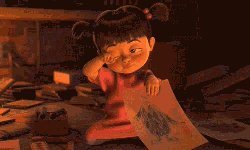 tired boo gif