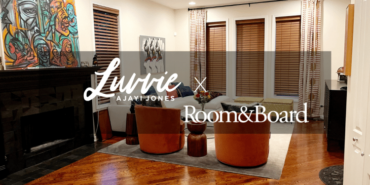 Luvvie Room and Board Living Room Renovation