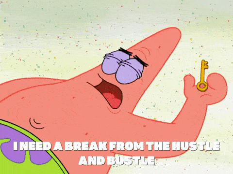 Break from Hustle and Bustle Patrick