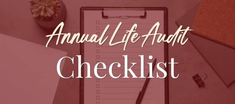 Annual Audit Declutter Checklist