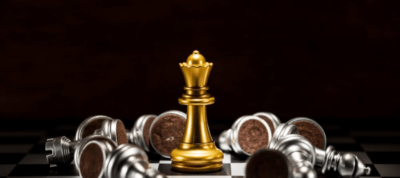 Gold Chess Piece