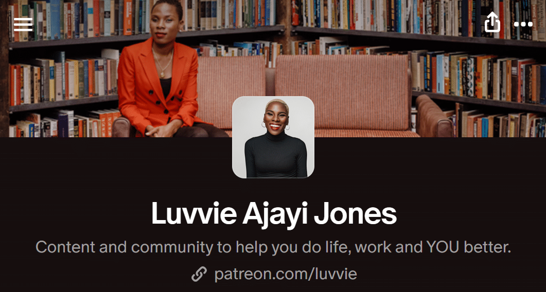 Luvvie Ajayi Jones Patreon