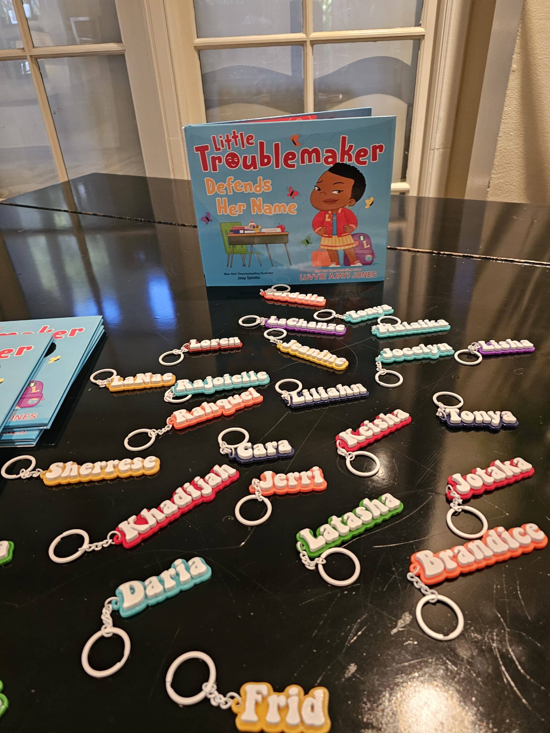 Name Keychains w Book 1 - LT2