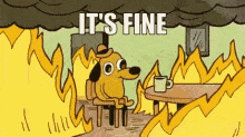 Its Fine Dog GIF