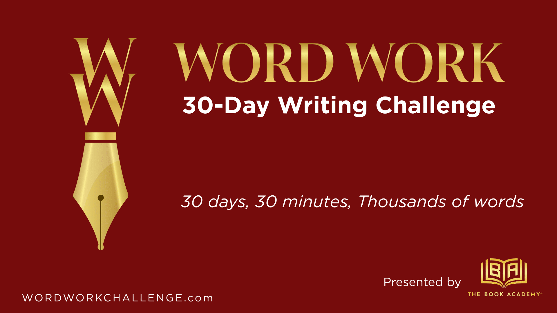 Word Work Banner